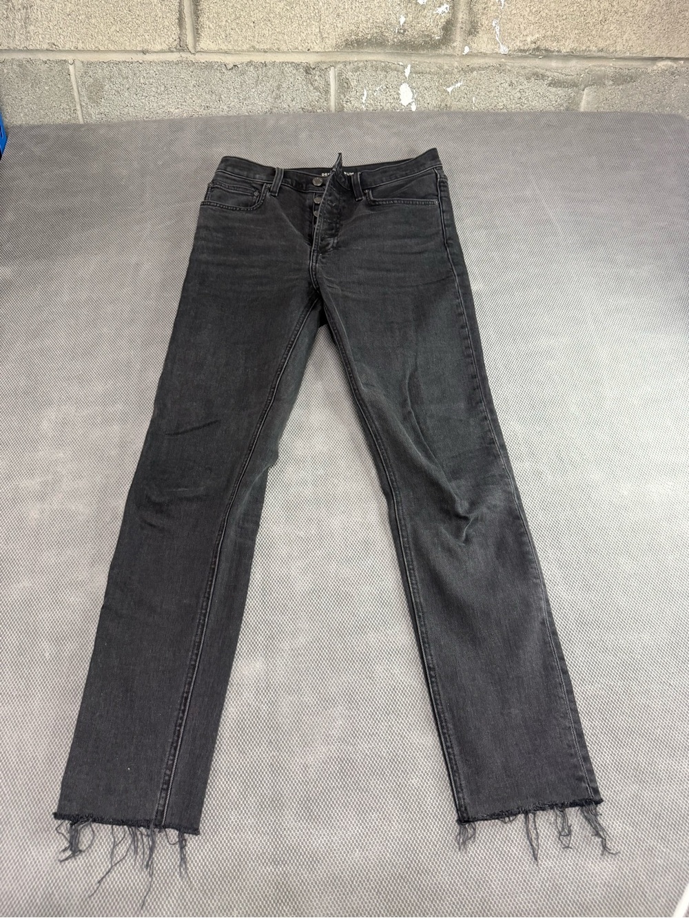 Denim Forum Charcoal Black High-Rise Jeans
